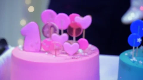 Cake for twins Stock Footage 101717469