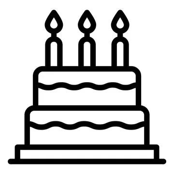 Cake Vector Icon Design Illustration Stock Illustration