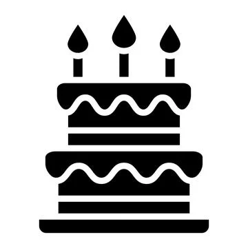 Cake Vector Icon Design Illustration Stock Illustration