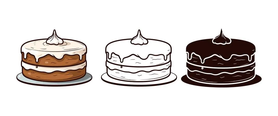 Cake vector illustration Stock Illustration
