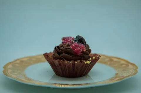 A cake view from the downside Stockfoto's