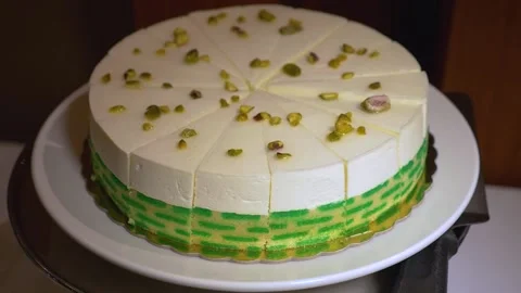 Cake on wedding dessert table. Close up. Stock-Footage 149075759