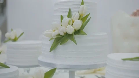 Cake At Wedding Stock Footage 125607324