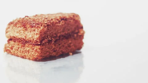 Cake on a white background Stock Footage 59834857