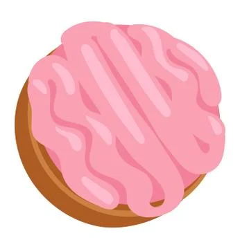 Cake on a white background Illustrazione stock