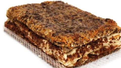 Cake on a white background Stock Photos