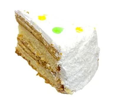 Cake on a white background Stock Photos