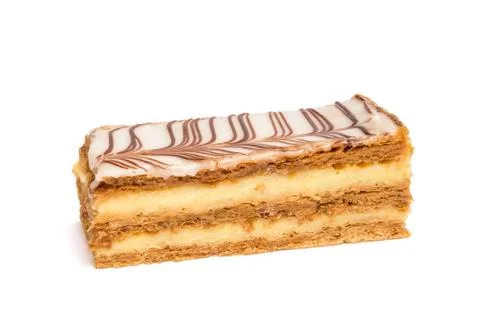 Cake on white background Stock Photos