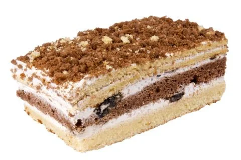 Cake on a white background Stock Photos