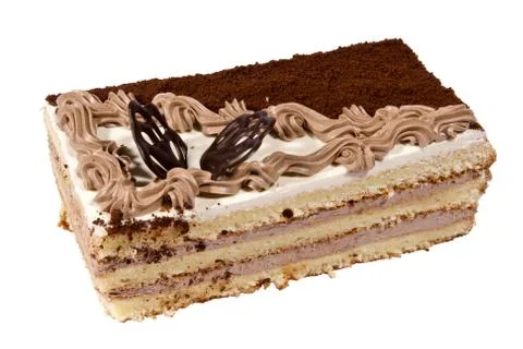 Cake on a white background Stock Photos