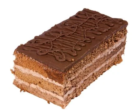 Cake on a white background Stock Photos