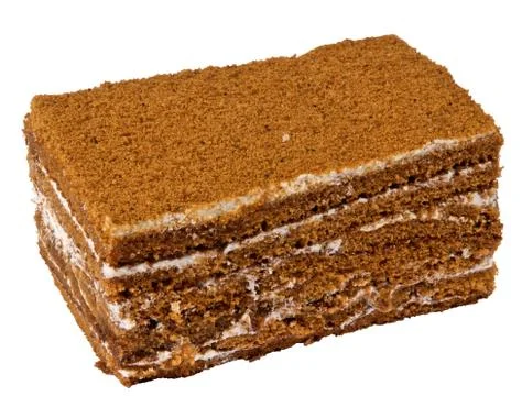 Cake on a white background Stock Photos