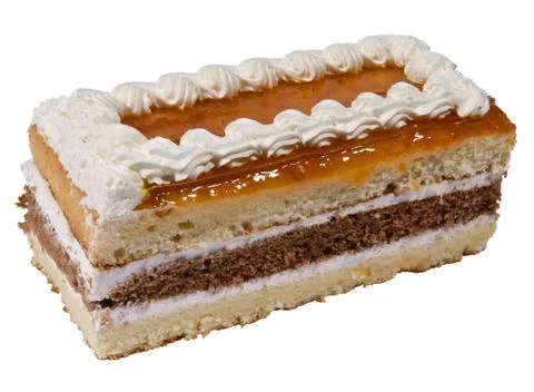 Cake on a white background Stock Photos