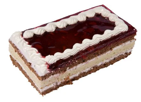 Cake on a white background Stock Photos