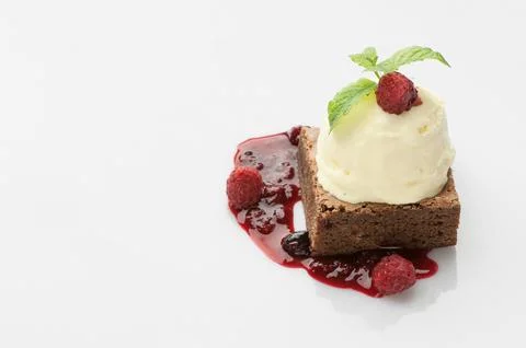 Cake on a white background Stock Photos