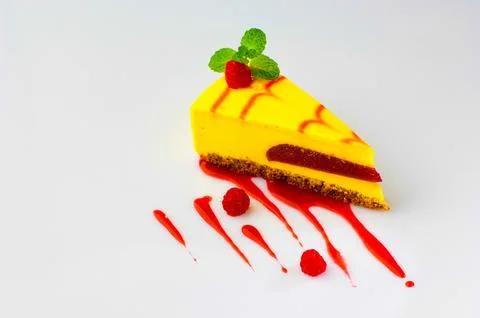 Cake on a white background Stock Photos