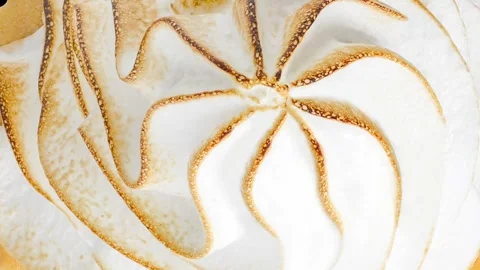 Cake with white custard rotating, turning 스톡 동영상 240652783