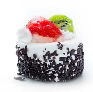 Cake on white Stock Photos