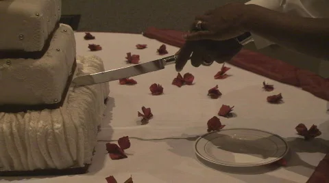 CakeCutting01 Stock Footage 555979