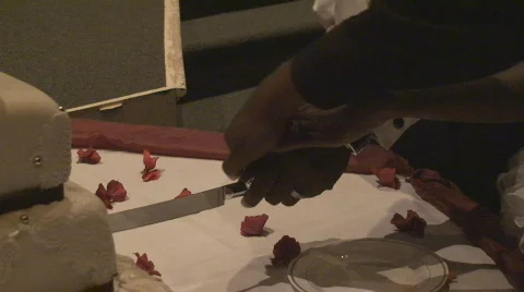 CakeCutting03 Stock Footage 555999