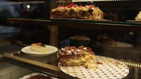 Cakes in the bakery Stock Footage 270091081