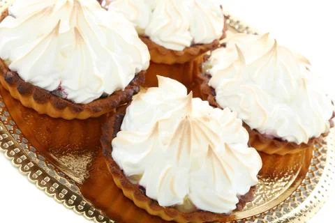 Cakes "basket" close-up. Stock Photos