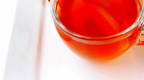 Cakes cherry and tea 動画素材 25542668