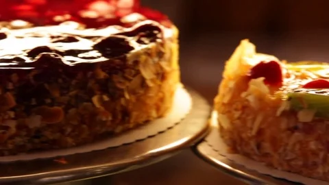 Cakes diffferent at bakery Stock Footage 75194322