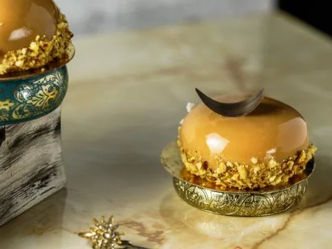 Cakes in the form of an apple Stock Photos