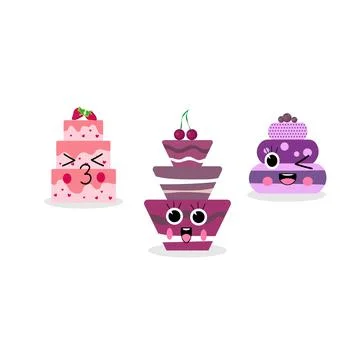 Cakes Stock Illustration