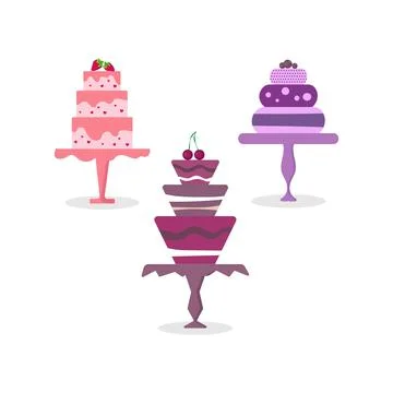 Cakes Stock Illustration