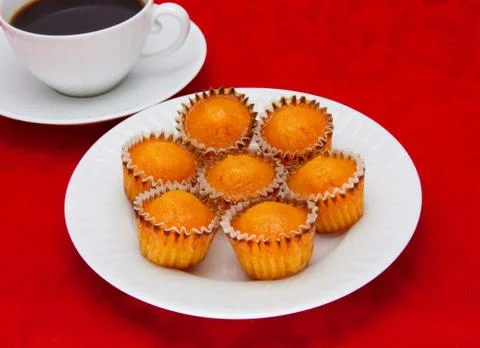 Cakes in a plate Stock Photos