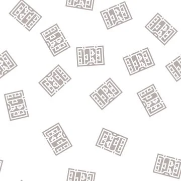 Cakes showcase glyph vector seamless pattern Stockillustratie