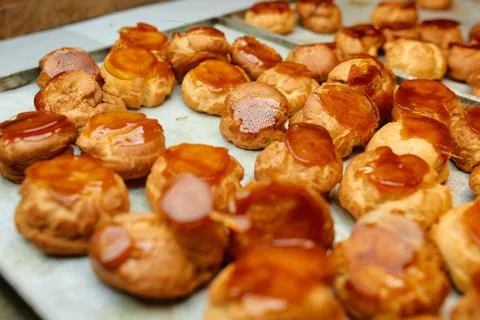 Cakes on a table Foto stock