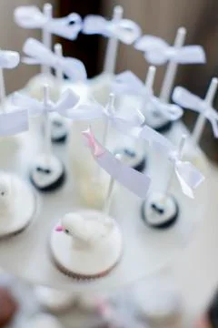 Cakes on the wedding Foto stock