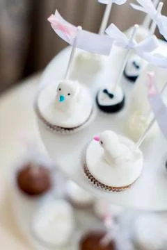 Cakes on the wedding Stock Photos