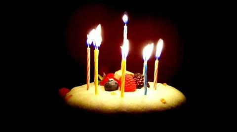 Cakewcandles Stock Footage 486728