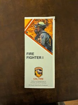 CAL FIRE firefighter training brochure and manual Stock Photos