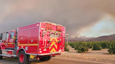 CAL FIRE first responder driving with si... | Stock Video | Pond5