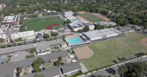 Cal Tech Pasadena California Drone Aerial View Stock Footage 194746442