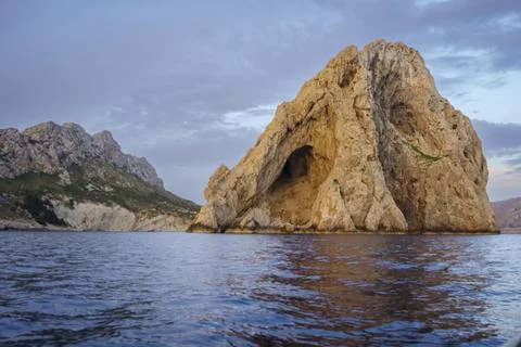 Cala Bquer, Alta den Vaquer, Tramuntana coast, Pollensa, Majorca, Balearic Is Stock Photos