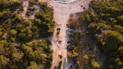 Cala Codolar beach in Ibiza, Spain Video stock 194751978