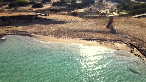 Cala Comte beach in Ibiza, Spain Video stock 194992007