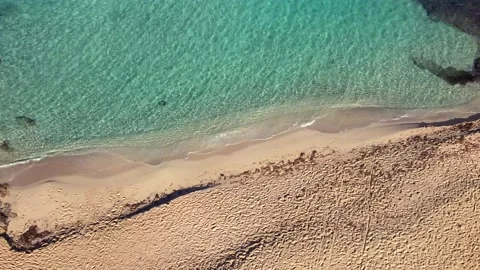 Cala Comte beach in Ibiza, Spain Video stock 194992249