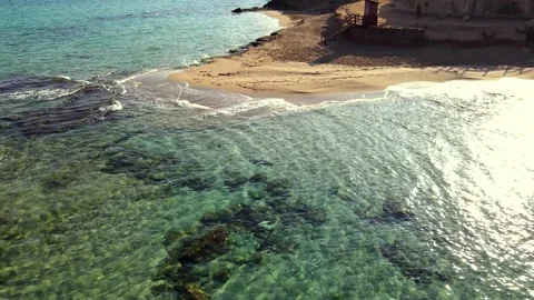 Cala Comte beach in Ibiza, Spain Video stock 194992727