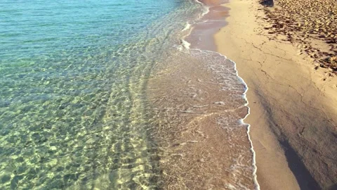 Cala Comte beach in Ibiza, Spain Video stock 194992734