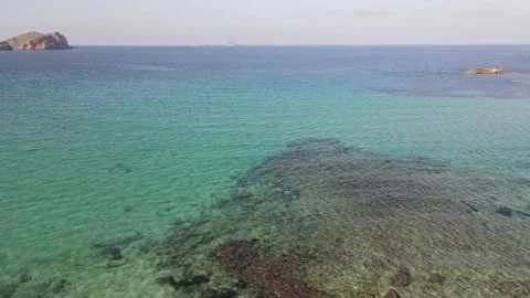 Cala Comte beach in Ibiza, Spain Stock Footage 194993603