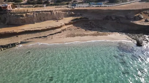 Cala Comte beach in Ibiza, Spain Stock Footage 194993792