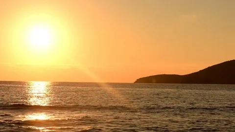 Cala Comte beach on the island of Ibiza, Balearic Islands Stock Footage 85233363
