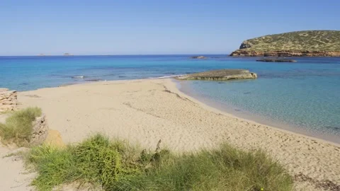 Cala Conta beach. Ibiza. Stock-Footage 131554149
